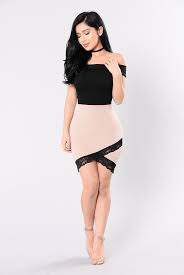 Fall For Your Type Dress Beige Black Mini Dress Fashion Nova Dress Fashion