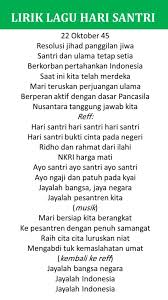 Cintailah aku laguku ini tentang rindu ibu pada saat ibu tak disisiku berbagai macam rasa ku rindukan dia. Lirik Lagu Hari Santri 22 Oktober Iqra Id