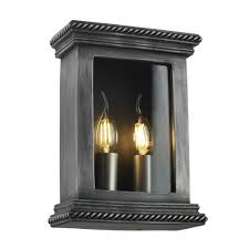 If you want ornate, elegant, and elaborate, there's a sconce here to coordinate with your home. Traditional Victorian Box Shape Exterior Wall Light In Pewter Finish