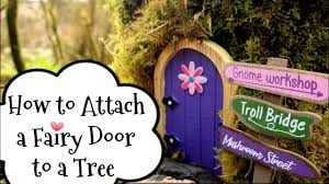 I love the idea of making a fairy house with a theme, and tiny garden tools look as though the fairies have only just disappeared after making sure everything was in order in the garden. How To Attach A Fairy Door To A Tree Youtube