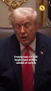 President Donald Trump said Tuesday that the U.S. would start conducting  military strikes