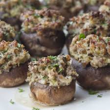 Add a little gravy and even cranberry sauce. Sausage Stuffed Mushrooms Recipes Friendsgiving Recipes Appetizers Recipes Sausage Stuffed Mushrooms
