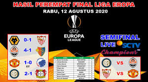 Liga futsal champions eropa selangkah lagi menuju babak final. Hasil Liga Eropa Tadi Malam Perempat Final Wolverhampton Vs Sevilla Uefa Europa League 2020