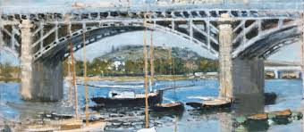 Sisley Le Pont De St Mammes Le Motif Classique Du Pont Ne Pouvait Que Seduire Des Peintres Impressionnistes Attentifs A Claude Monet Monet Landschaftsmalerei