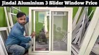 Jindal 3 Track slider Window Price | 4 Track Aluminium Sliding Window |