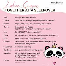Here, everything you need to know about the cancer zodiac sign, including key personality traits and what signs are compatible with cancer in friendship and in romance. Zodiac Signs Together At A Sleepover