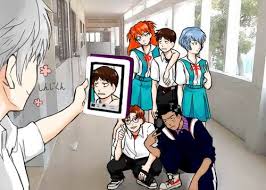 Kaworu Nagisa Asuka Langley Shinji Ikari Rei Ayanami Kensuke Aida Toji Suzuhara Neon G Neon Genesis Evangelion Personajes De Terror Neogenesis Evangelion Their mutual friend is toji suzuhara. kaworu nagisa asuka langley shinji