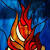 Stained Glass Flames