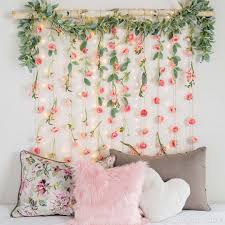 Create A Whimsical Wall Hanging With Faux Florals For Spring Use It As Wall Decor A Pho Diy Wall Decor For Bedroom Faux Flowers Diy Modern Bedroom Wall Decor