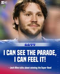 Josh Allen can envision what it will look like when the #Bills win the  Super Bowl! #BuffaloBills #BillsMafia #GoBills #BuiltInBuffalo