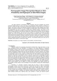 PDF) Pornographic Image Recognition Based on Skin Probability and Eigenporn  of Skin ROIs Images