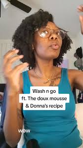 2nd time ever doing a wash n go and it was successful 🙌🏽  #type4naturalhair #thedouxmousse #washngo #fypシ゚viral #donnasrecipe  @Donna’s Recipe @TheDouxxxx