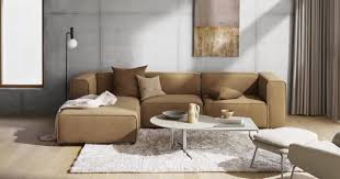 Produit expose en magasin le canapé d'angle home spirit chicago convertible, très profond, assise avec percale remplie de plumes au dessus. 15 Canapes Confortables Pour Un Hiver Completement Cosy Marie Claire