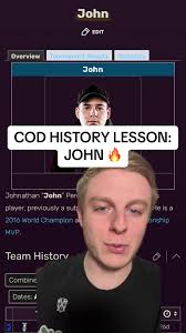 COMPETITIVE COD HISTORY LESSON: John! People dont give this guy enough...