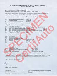 Certificat De Conformite Europeen Volkswagen Coc Commandez Votre Certificat De Conformite C O C Certifauto France