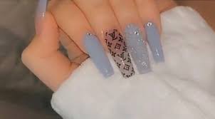 Check spelling or type a new query. Nani Kui Nails Acrylic Nails Lv Baby Blue Diamonds Facebook