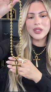 Large Gold Cross Women