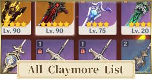 But on the good side, this weapon is the weapon for the oceanid boss, since the damage bonus is always active against them. Genshin Impact All Claymore List Gamewith