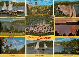 Karte & anfahrt vom edersee in edersee (hessen). Moderne Karte Gruss Vom Edersee Nr Dnkp27 Oldthing Ansichtskarten Hessen