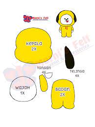 Chimmy Bt21 Chimmy Keychain Bt21 Manualidades Kpop Manualidades Creativas Manualidades Con Moldes