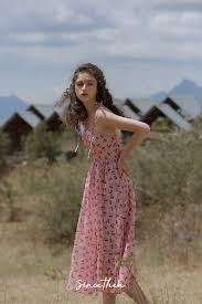 since then 樱桃红了 法式仙女超仙田园风碎花吊带连衣裙 淘宝网 fashion style bohemian