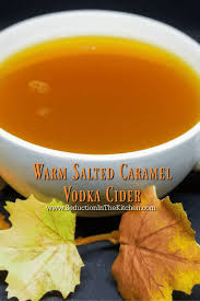 But the salted caramel vodka is unbelievable! Warm Salted Caramel Vodka Cider Fall Alcoholic Drinks
