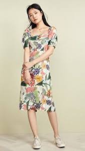 Farm Rio Vintage Garden Midi Puffed Sleeve Dress Puff Sleeve Dresses Dresses With Sleeves Dresses