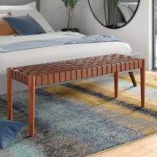 Check spelling or type a new query. Modern Contemporary Woven Leather Bench Allmodern