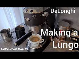 Beautifully simply to use, the dedica's push button controls let you choose your style of drink. Making A Lungo On A Delonghi Dedica Ec685 Youtube