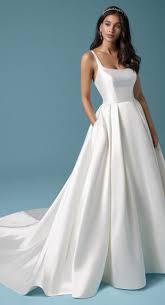 Maggie Sottero Dress 20mt727 Terry Costa In 2020 Maggie Sottero Wedding Dresses Satin Simple Wedding Gowns Wedding Dress With Pockets