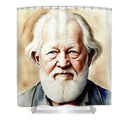 William Golding, Literary Legend Painting by Sarah Kirk