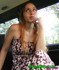 Picked up street whore Monica blows dong in the car