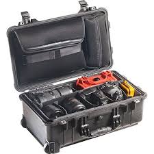 Black Pelican 1510sc Comes With Padded Dividers Lid Pouch Free Tsa Lock Pelican Case Laptop Case Camera Case