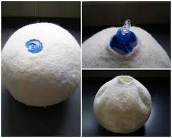 Diy Leuchtobjekt Aus Filz Filzen Nassfilzen Nassfilzen Ideen