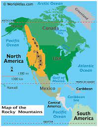 The Rockies In World Map Rocky Mountains - Worldatlas