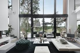 Sovremennaya Villa S Vysokimi Potolkami V Shvecii Foto Idei Dizajn Modern House Design Interior Architecture Modern Interior Design
