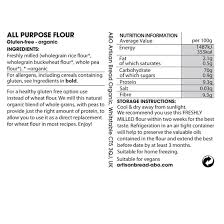 Buy cheapest gluten free flour Freshly Milled Organic Gluten Free All Purpose Plain Flour 500g Plain Gluten Free Flour 500g