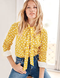 Tie Neck Shirt W0187 Shirts Blouses At Boden Tie Neck
