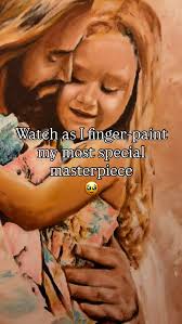 All painted completely by hand and with a lot of love 💜🙏🏼, ., ., .,  #AudreyJenniferArt #FingerPainting #Jesus #Christ #Faith #Family