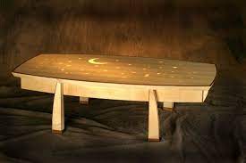 39 modern lift top coffee table floating retractable lift top hidden storage. Custom Made Lighted Coffee Table By Brian Thorp Custommade Com