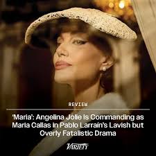 Maria' bears many of the hallmarks of [Pablo] Larraín's lavish empathy and  filmmaking skill. Yet the movie, in contrast, is driven by a dramatic  fatalism that does it no favors. ...Maria [Callas],