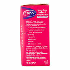 Pregnant women and individuals with heart disease, respiratory conditions like asthma and hiv are. Calpol Sugar Free Infant Paracetamol Suspension Strawberry Flavour 2 Months 100ml Wilko