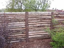 Sichtschutz Aus Schwartenbrettern Naturzaun Gartenparadies Gartendekor