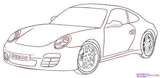 How To Draw A Porsche Step 6 1 000000007075 5 Jpg 1345 656 Cool Car Drawings Car Drawings Step By Step Drawing