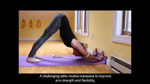 The asana does not have formally named variations, but several playful variants are used to assist beginning practitioners to become comfortable in the pose. Adho Mukha Svanasana Variation For Arm Strength And Flexibility Youtube