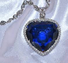 From the titanic deluxe collector's edition dvd set.*****disclaimer: Find Many Great New Used Options And Get The Best Deals For Titanic Heart Of The Ocean Necklace Movie Ocean Necklace Blue Crystal Necklace Blue Gem Necklace