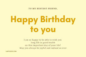 Some text to lift her mood. 2021 Trending Long Birthday Message For Best Friend Limitlesso