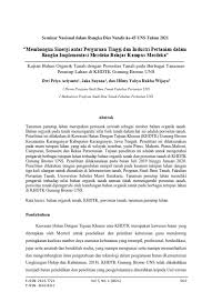 Dalam penanganannya, dibutuhkan sinergitas dari pemerintah pusat hingga ke tingkat daerah. Membangun Sinergi Antar Perguruan Tinggi Dan Industri Pertanian Dalam Rangka Implementasi Merdeka Belajar Kampus Merdeka