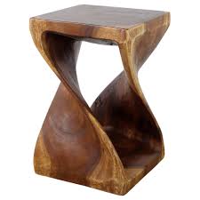 Master craftsmanship and a variety of sustainable materials distinguish room & board?s modern end tables from your average accent table. Haussmann Wood Twist End Table 15 X 15 X 23 Inch High Walnut Oil Haussmann Inc