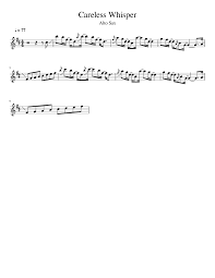 Preview careless whisper arrangement for classic solo guitar is available in 5 pages and compose for intermediate difficulty. Careless Whisper Sheet Music For Saxophone Alto Solo Musescore Com